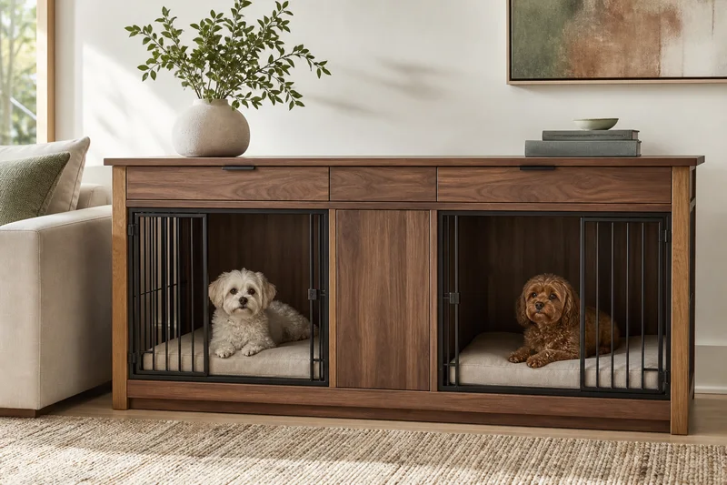 Double-Compartment Dog Crate Consoles: A Buyer’s Guide to Separate Pet Zones, Cleaning Access and Flat-Pack Development